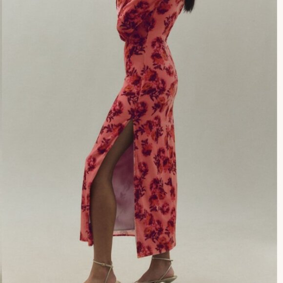 Floral Cutout Pink Dress - Picture 2 of 9